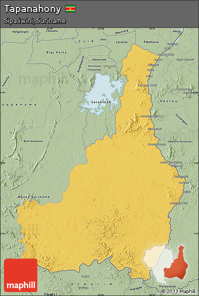 Savanna Style Map of Tapanahony