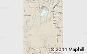 Shaded Relief Map of Tapanahony