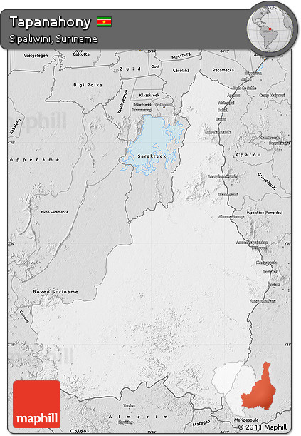 Silver Style Map of Tapanahony