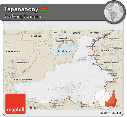 Classic Style Panoramic Map of Tapanahony