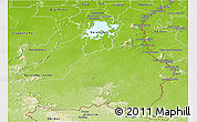 Physical Panoramic Map of Tapanahony