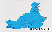 Political Panoramic Map of Tapanahony, cropped outside