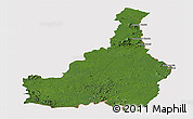 Satellite Panoramic Map of Tapanahony, cropped outside