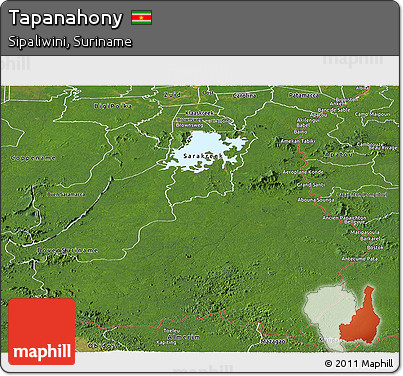 Satellite Panoramic Map of Tapanahony