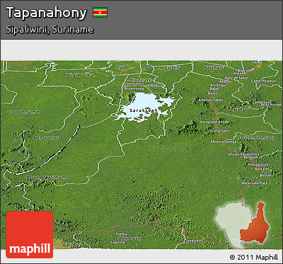 Satellite Panoramic Map of Tapanahony