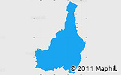 Political Simple Map of Tapanahony, single color outside
