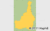 Savanna Style Simple Map of Tapanahony, single color outside