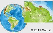 Physical Location Map of Houttuin, within the entire country
