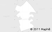Silver Style Simple Map of Houttuin
