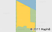 Savanna Style Simple Map of Kwatta, single color outside