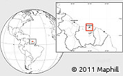 Blank Location Map of Wanica