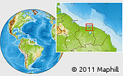 Physical Location Map of Wanica