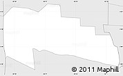 Silver Style Simple Map of Saramaccapolder