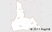 Classic Style Simple Map of Wanica, cropped outside