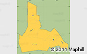 Savanna Style Simple Map of Wanica, cropped outside