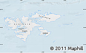 Gray Map of Svalbard, single color outside