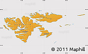 Political Map of Svalbard, cropped outside