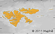 Political Map of Svalbard, desaturated