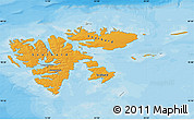 Political Map of Svalbard, political shades outside