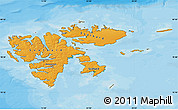 Political Shades Map of Svalbard, satellite outside, bathymetry sea