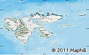 Satellite Map of Svalbard, political outside
