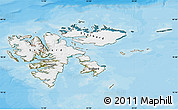 Satellite Map of Svalbard, political shades outside