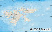 Shaded Relief Map of Svalbard, single color outside, bathymetry sea, shaded relief sea