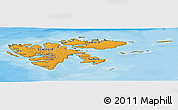 Political Panoramic Map of Svalbard, satellite outside, bathymetry sea