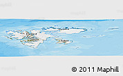 Satellite Panoramic Map of Svalbard, political outside