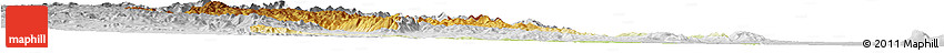 Physical Horizon Map of Hhohho, lighten, desaturated