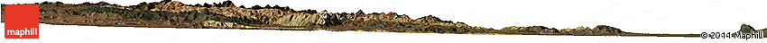 Satellite Horizon Map of Hhohho, darken