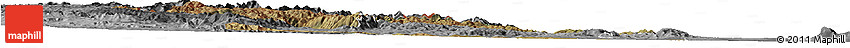 Satellite Horizon Map of Hhohho, desaturated