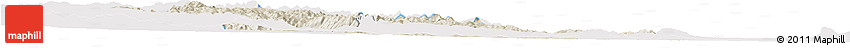 Shaded Relief Horizon Map of Hhohho, single color outside