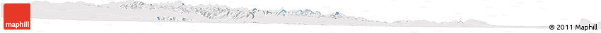 Silver Style Horizon Map of Hhohho, single color outside