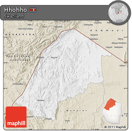 Classic Style Map of Hhohho