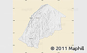 Classic Style Map of Hhohho, single color outside