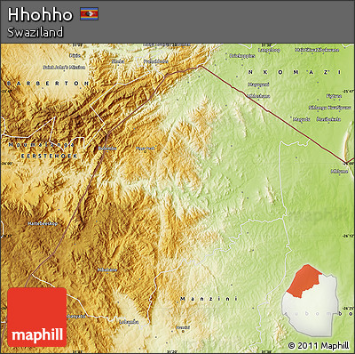 Physical Map of Hhohho