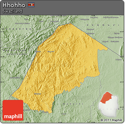 Savanna Style Map of Hhohho