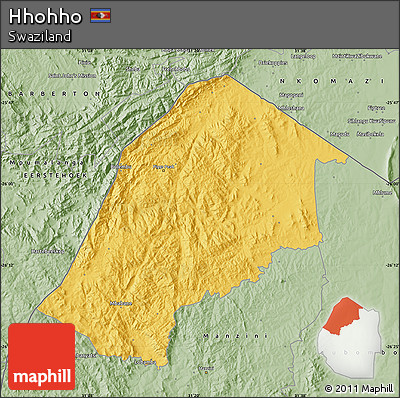 Savanna Style Map of Hhohho