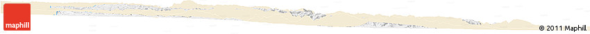 Classic Style Horizon Map of Manzini, single color outside