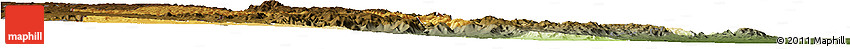 Physical Horizon Map of Manzini, darken