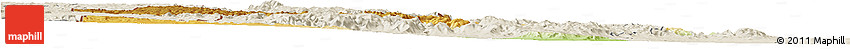 Physical Horizon Map of Manzini, shaded relief outside
