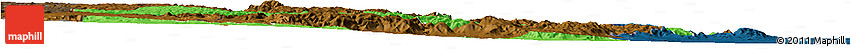 Political Horizon Map of Manzini, darken