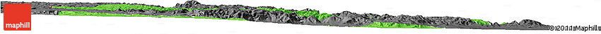 Political Horizon Map of Manzini, darken, desaturated
