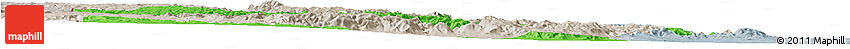 Political Horizon Map of Manzini, lighten, semi-desaturated
