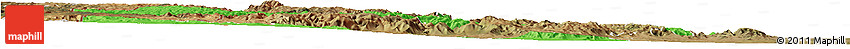 Political Horizon Map of Manzini, satellite outside