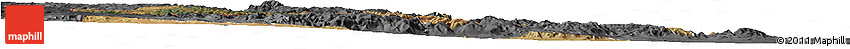 Satellite Horizon Map of Manzini, darken, desaturated