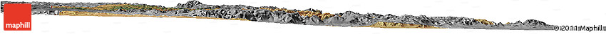 Satellite Horizon Map of Manzini, desaturated