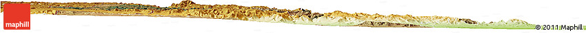 Satellite Horizon Map of Manzini, physical outside