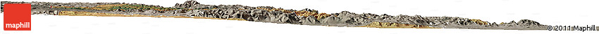 Satellite Horizon Map of Manzini, semi-desaturated
